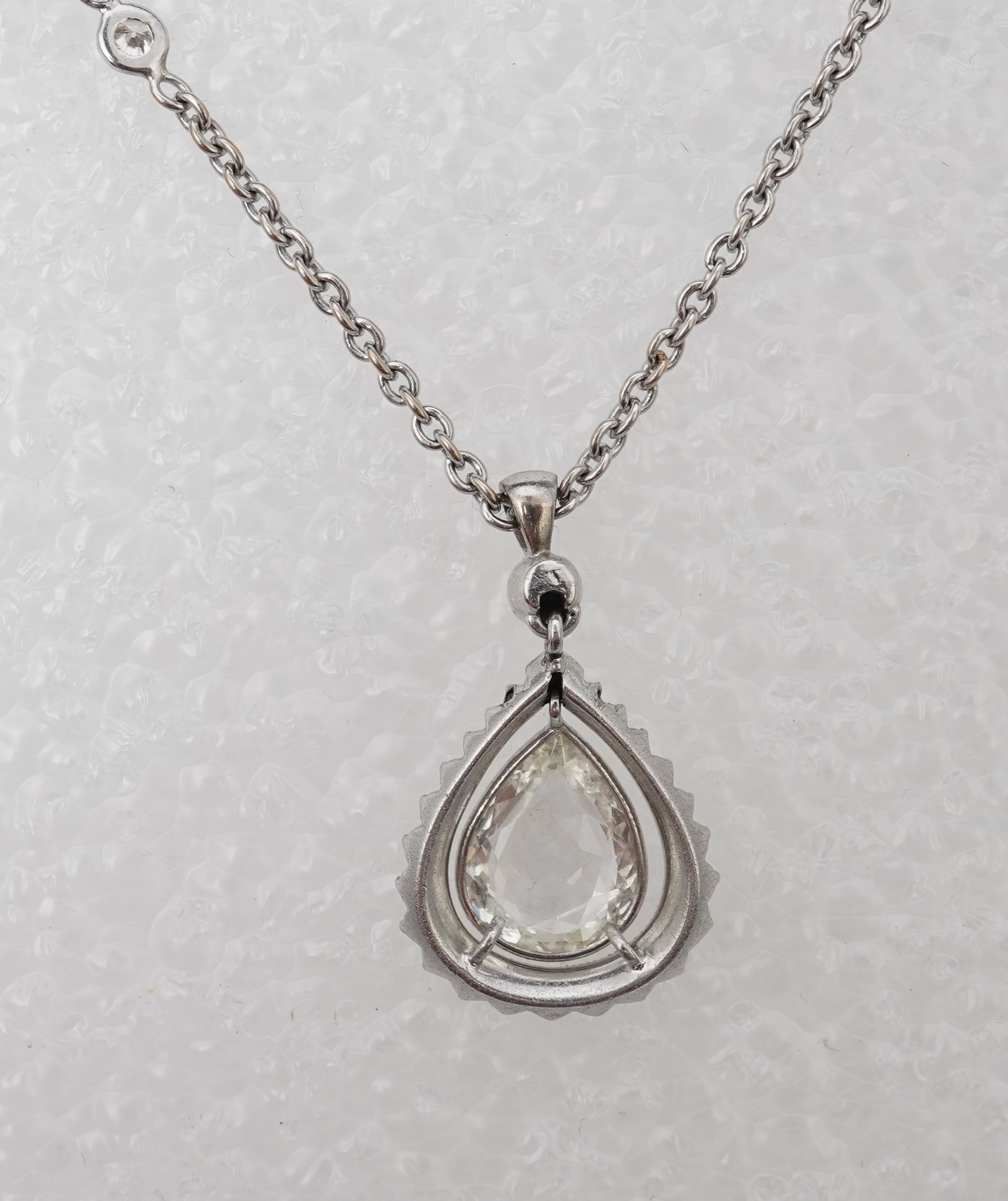 A diamond pendant